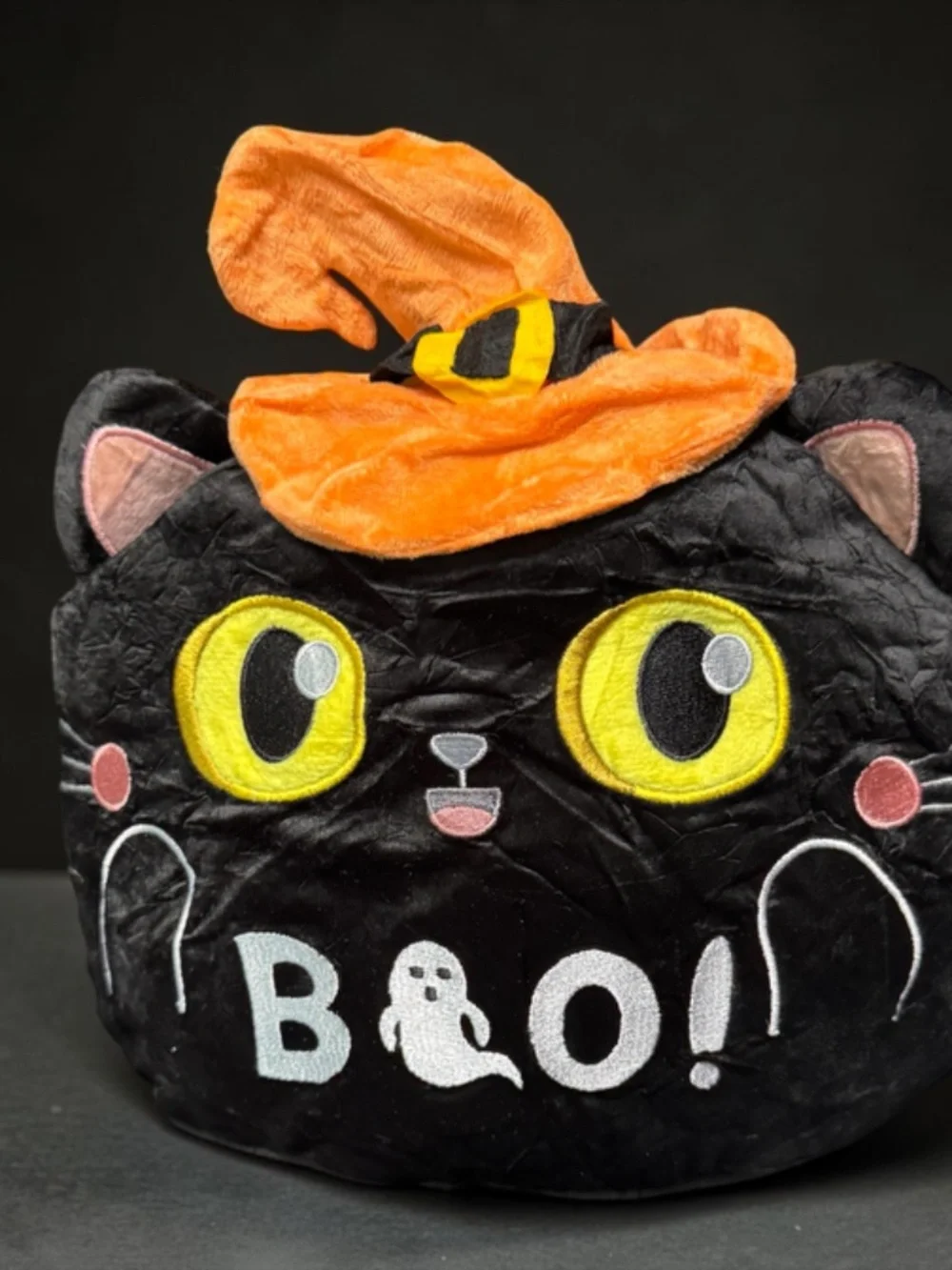 Halloween Black Cat Plush Hidden Baby Cats Squishy Plush NWT